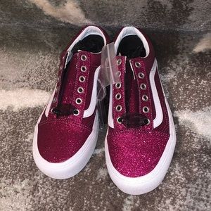 Unisex - Hot Pink, Sparkly Vans